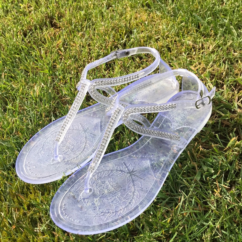 Steve Madden Gel sandal’s with Rhinestones